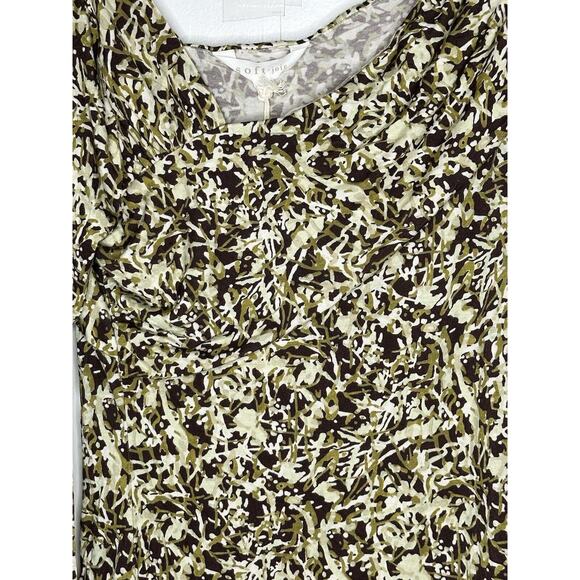 NWT Soft Joie Women Cersei Long Sleeve Top Medium Unique Neckline Chocolate Plum - Picture 9 of 14